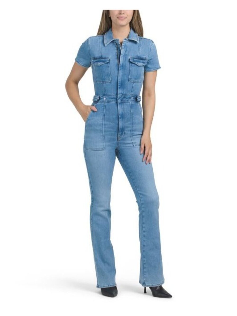 Good American Bootcut Jumpsuit Blue Denim Size Small New with Tag - Picture 1 of 2